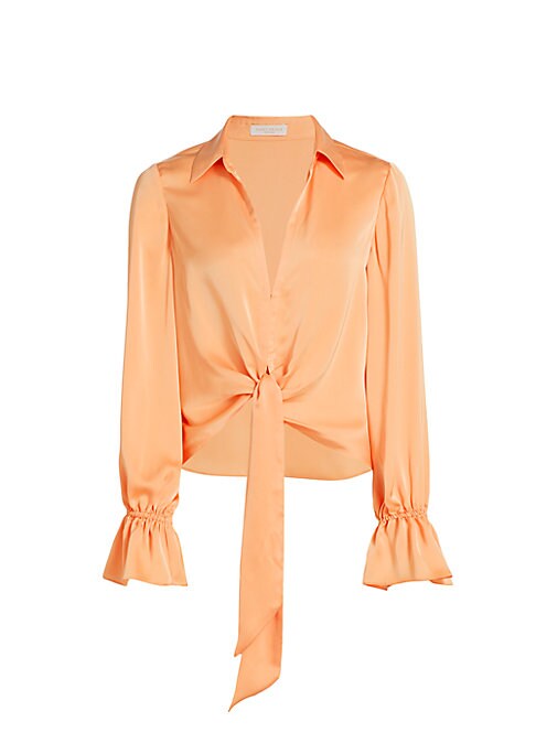 Satin Tie Blouse