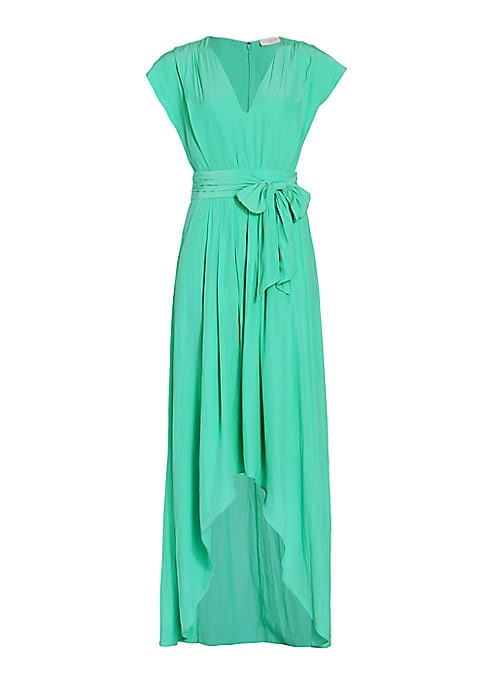 Chic Satin High-Low Dress