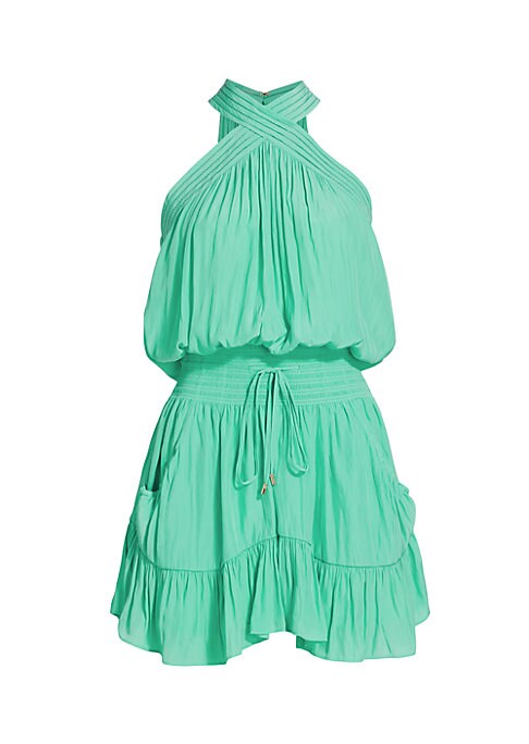 Flowy Tiered Halter Dress