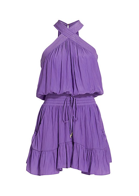 Flowy Tiered Halter Dress