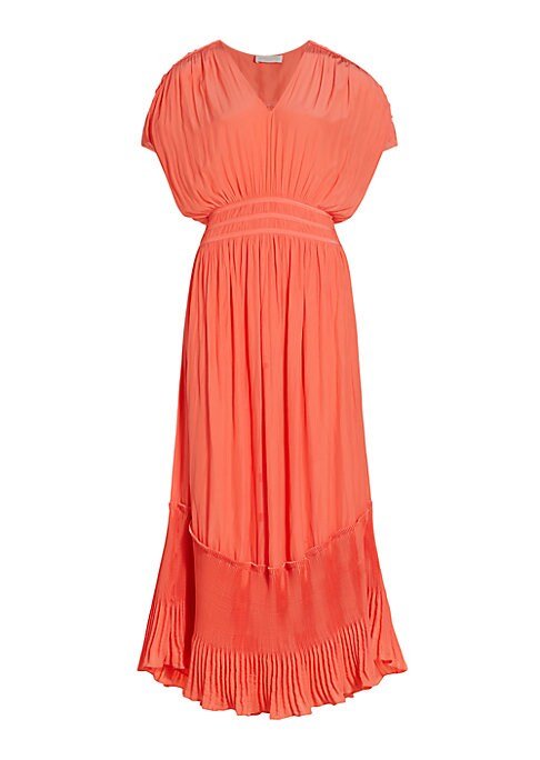 Braided Pleat Maxi Dress