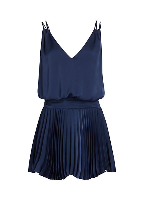 Vibrant Satin Blouson Dress