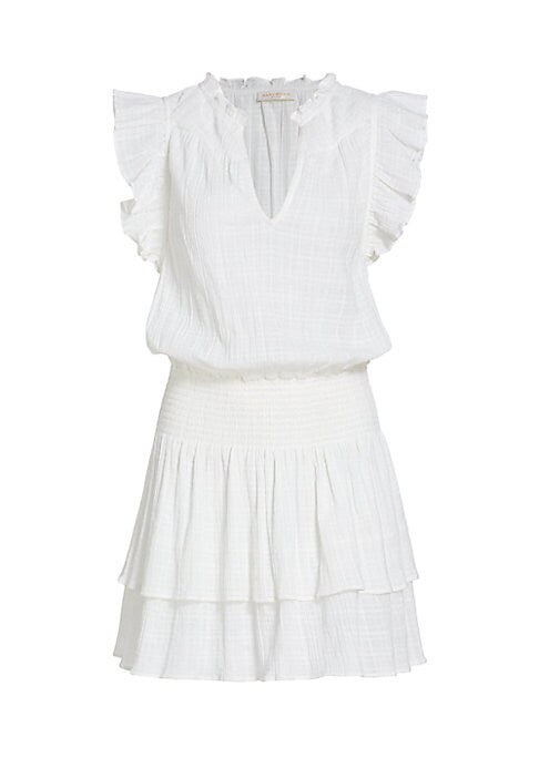 Ruffled Bodice Mini Dress