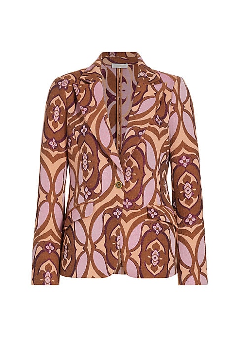 Floral Metallic Blazer