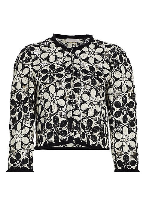 Floral Lace Cropped Jacket