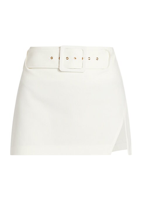 Belted High-Rise Mini Skirt