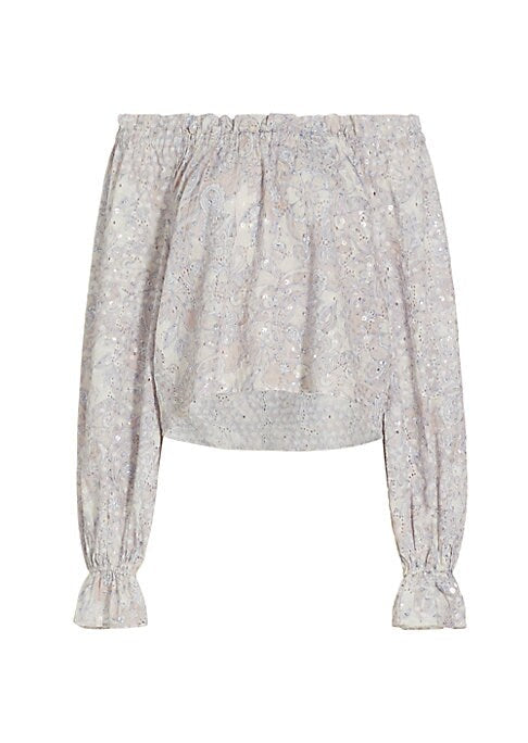Chic Eyelet Blouse