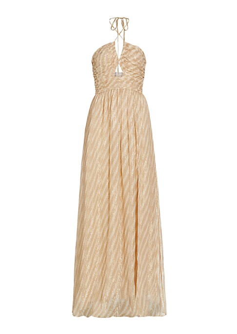 Metallic Cut-Out Gown