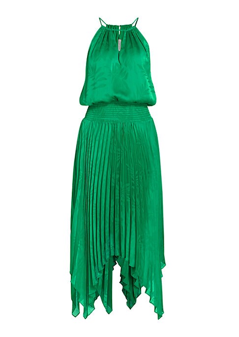 Elegant Pleated Midi Dress