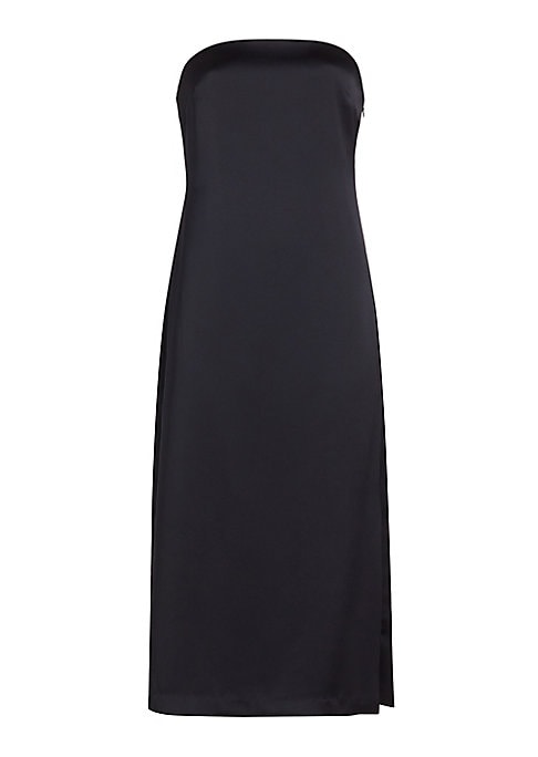 Satin Elegance Midi Dress