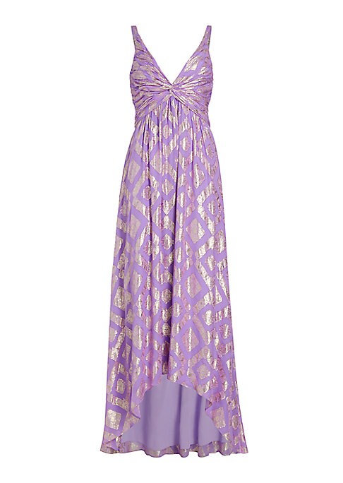 Glistening V-Neck Dress
