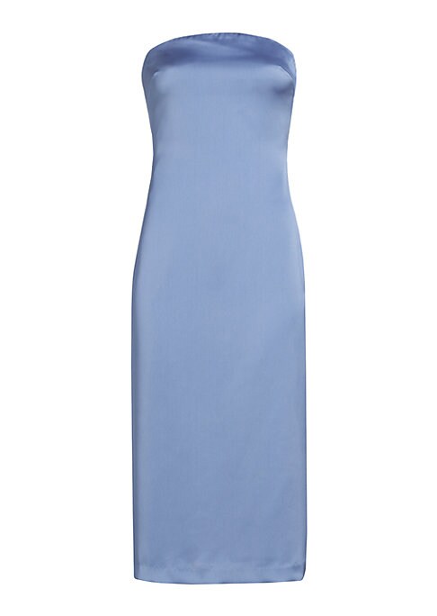Elegant Satin Mid-Length Dress