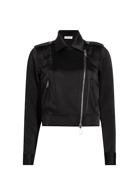 Satin Biker Chic Jacket