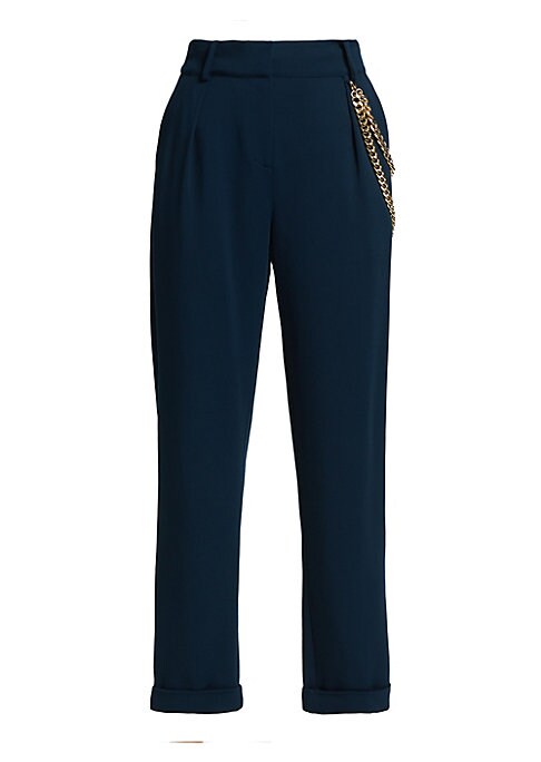 Chic Chain Detail Trousers