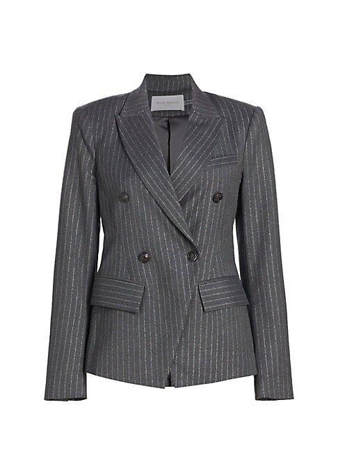 Metallic Striped Blazer