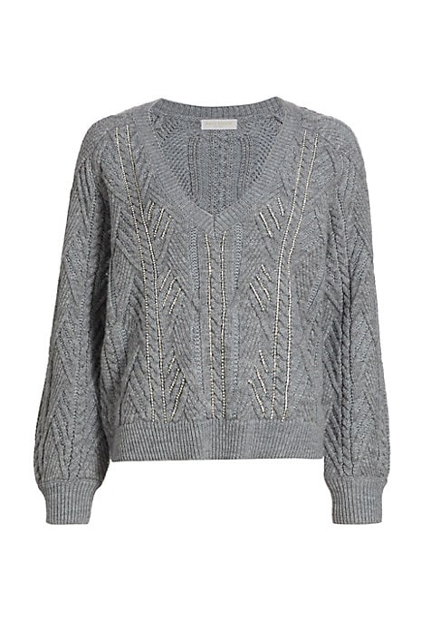 Crystal Knit Charm Sweater