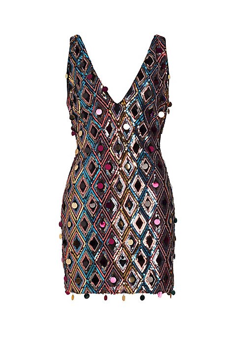Sequined Diamond Mini Dress