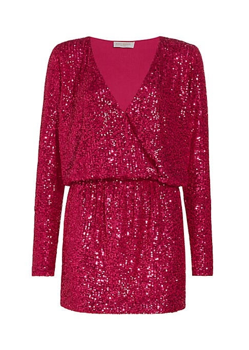 Sparkling Wrap Minidress