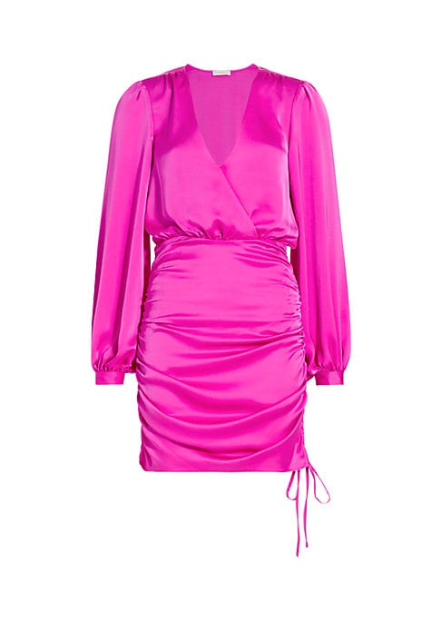 Chic Ruched V-Neck Dress