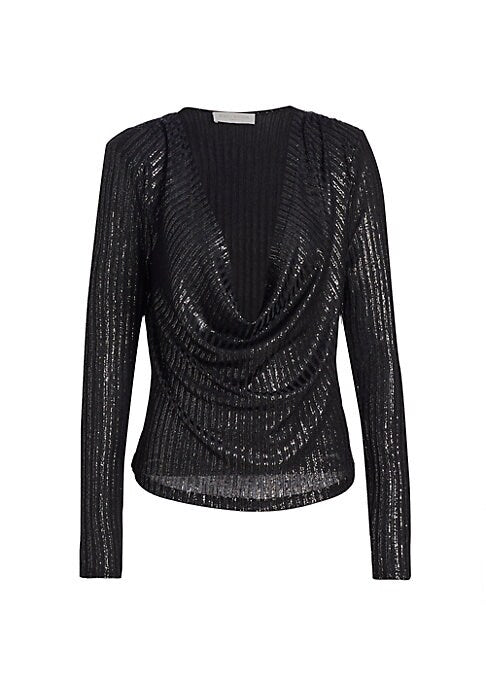 Shimmering Cowl Blouse