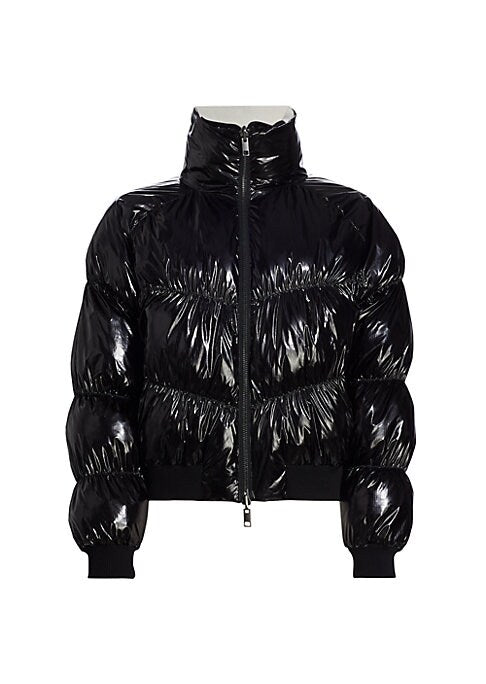 Glossy Reversible Puffer Jacket