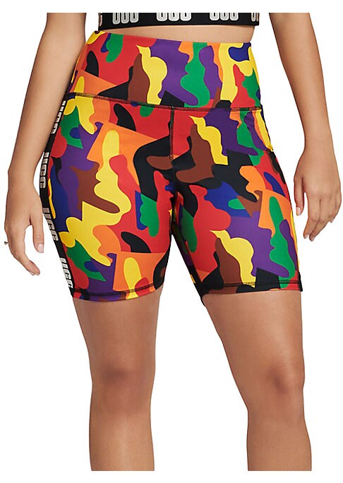 Abstract Sporty Bike Shorts