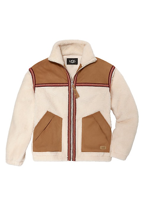 Cozy Geometric Fleece Jacket