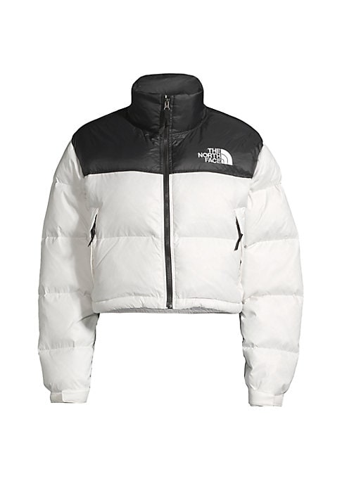 Cropped Colorblock Puffer Jacket