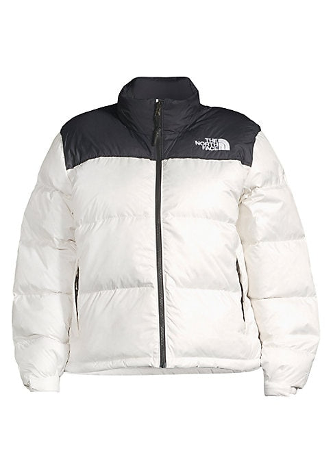 Colorblock Hooded Down Jacket