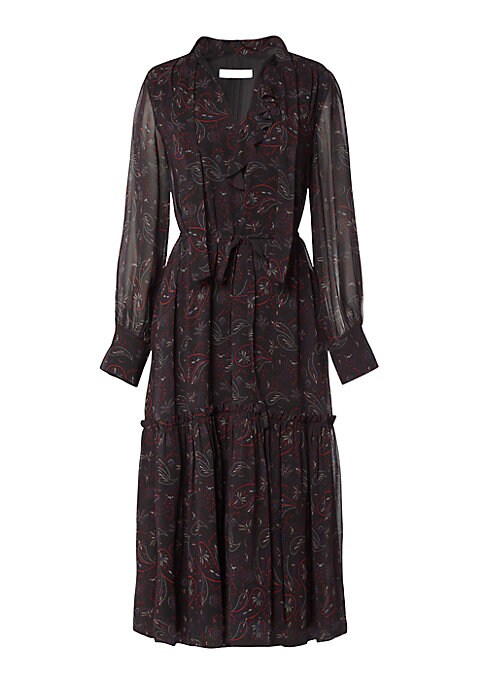 Sheer Elegance Midi-Dress