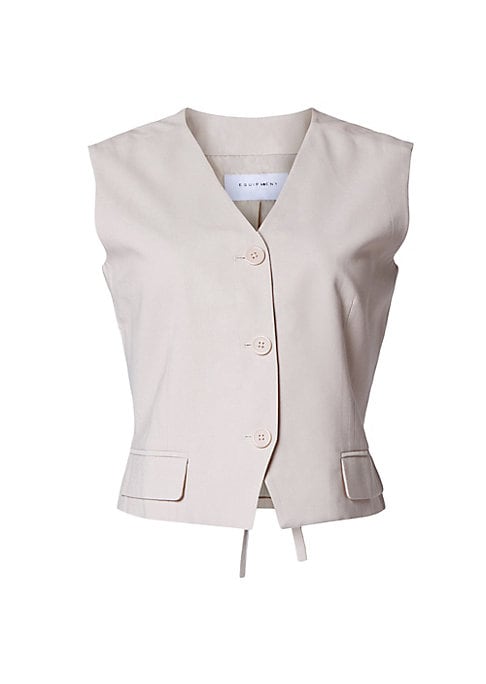 Chic Cropped Tie Vest