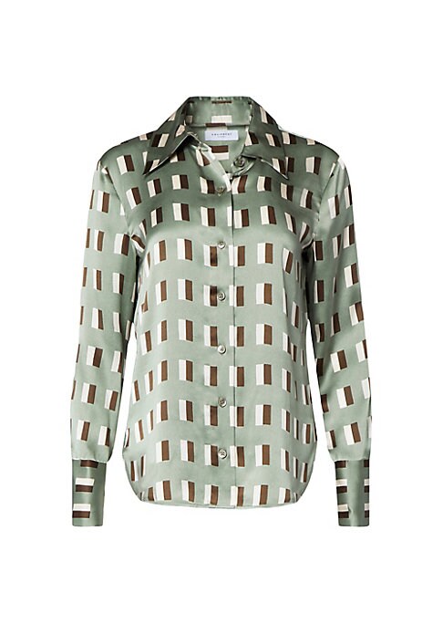 Geometric Silk Elegance Shirt