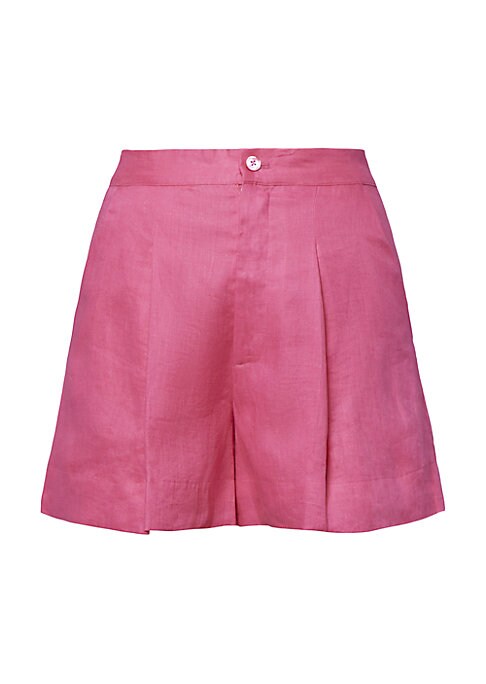 Linen Pleat Shorts