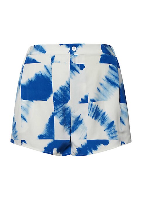 Tie-Dye Silk Shorts