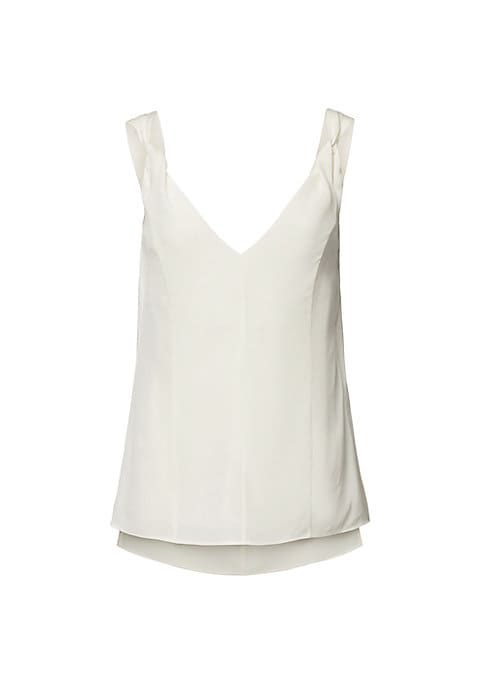 V-Neck Silk Elegance