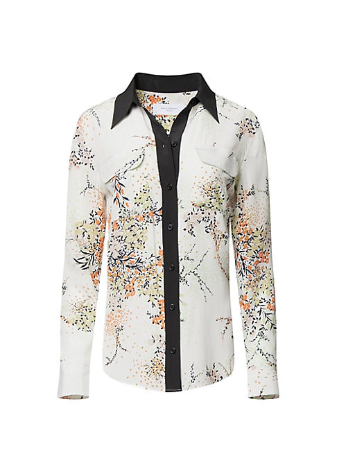 Floral Silk Statement Shirt
