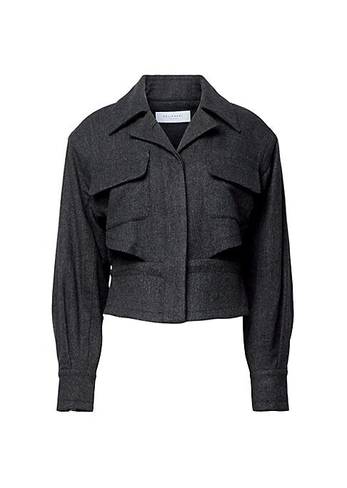Chic Cropped Wool Coat