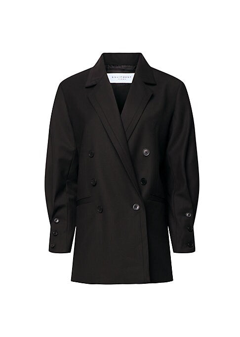 Balloon Sleeve Wool Jacket