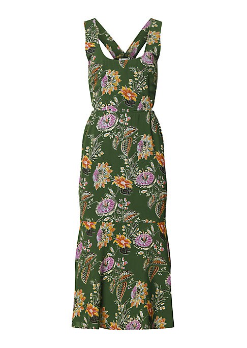 Floral Cut-Out Midi Dress
