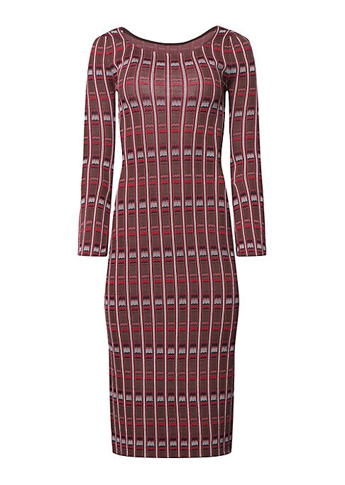 Graphic Knit Sweater Dress
