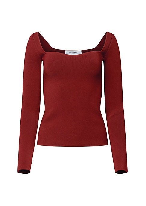 Sleek Knit Long Sleeve Top