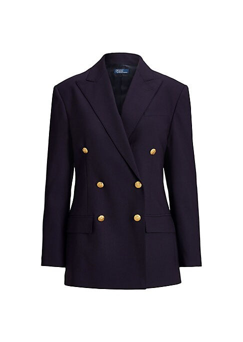 Gilded Lapel Wool Blazer
