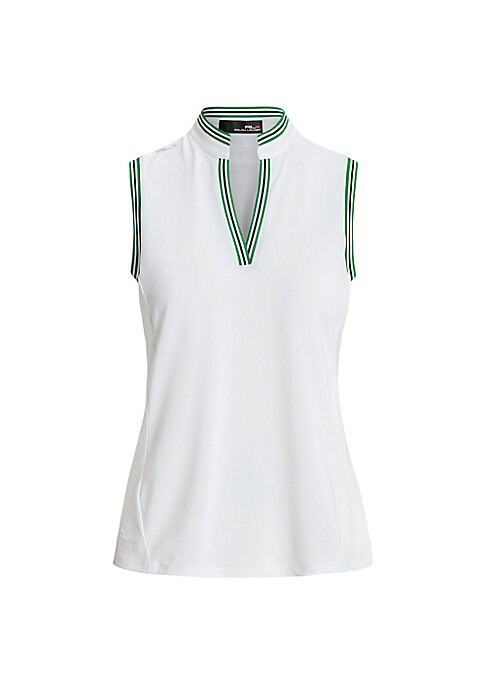 Sporty Sleeveless Piqué Top