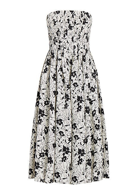 Floral Pleat Midi Dress