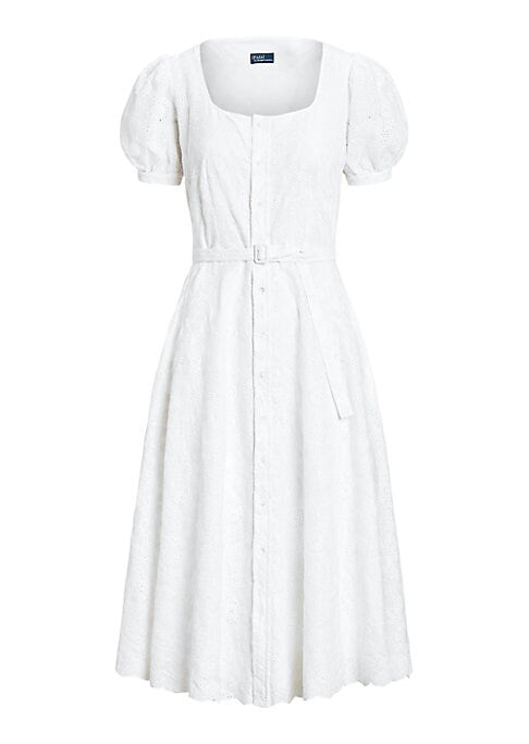 Floral Buckle Midi Dress