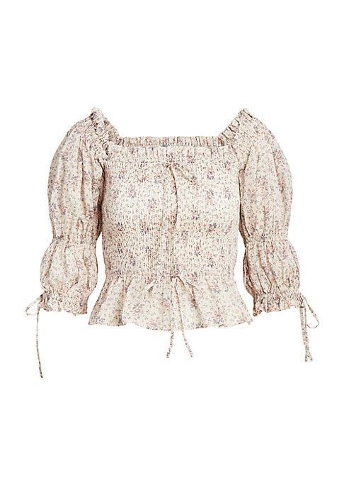 Floral Peplum Blouse