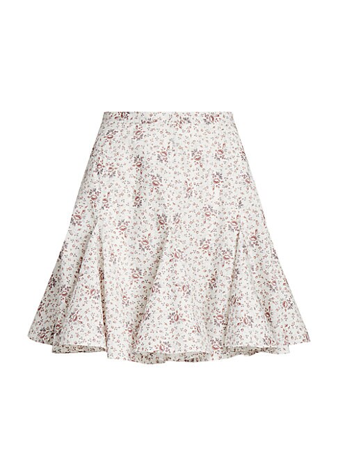 Floral A-Line Miniskirt