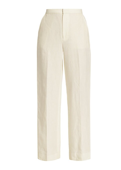 Linen Straight Leg Trousers