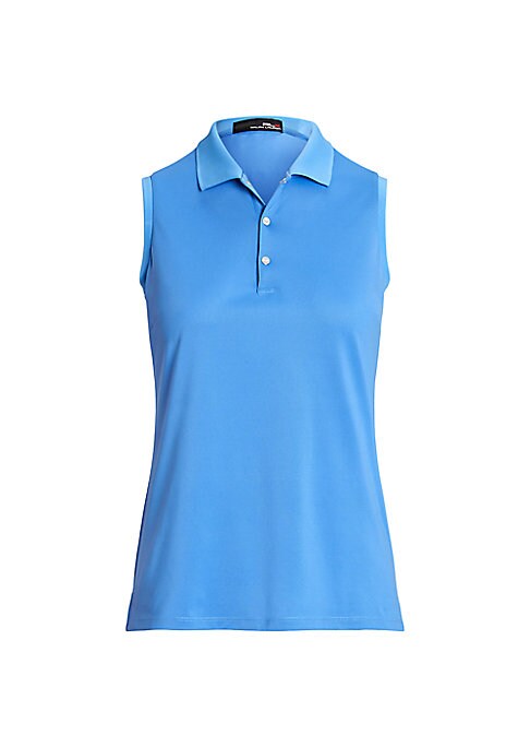 Chic Sleeveless Polo Top