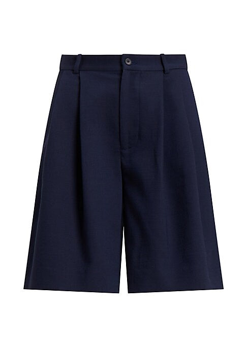 Chic High-Waisted Twill Shorts